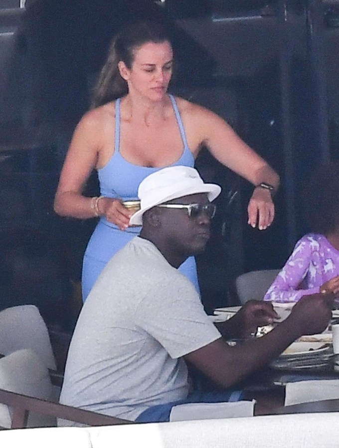 Michael Jordan and his wife Yvette Prieto enjoy a romantic vacation on a yacht in St. Petersburg. Tropez