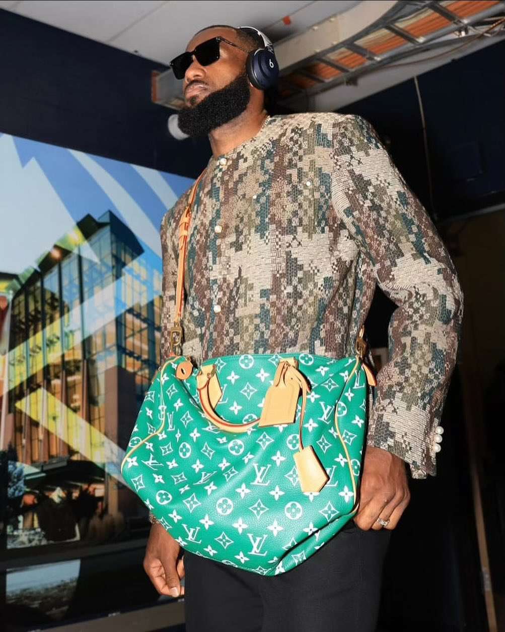 LeBron James Wears Louis Vuitton Outfit to L.A. Lakers Season Opener