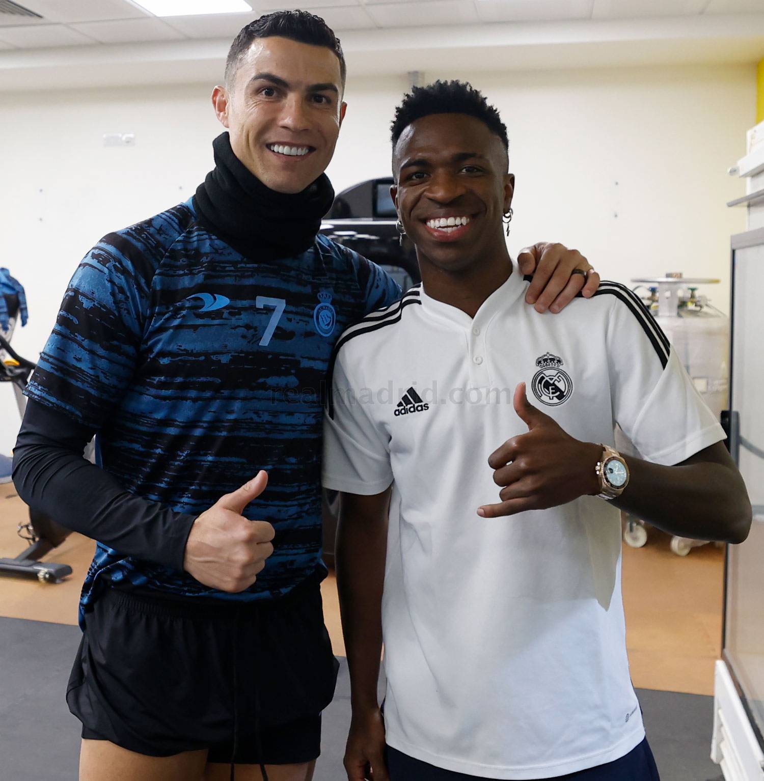 Infinite Madrid on X: "Cristiano Ronaldo with Vinicius Jr.  https://t.co/TsD183QKKA" / X