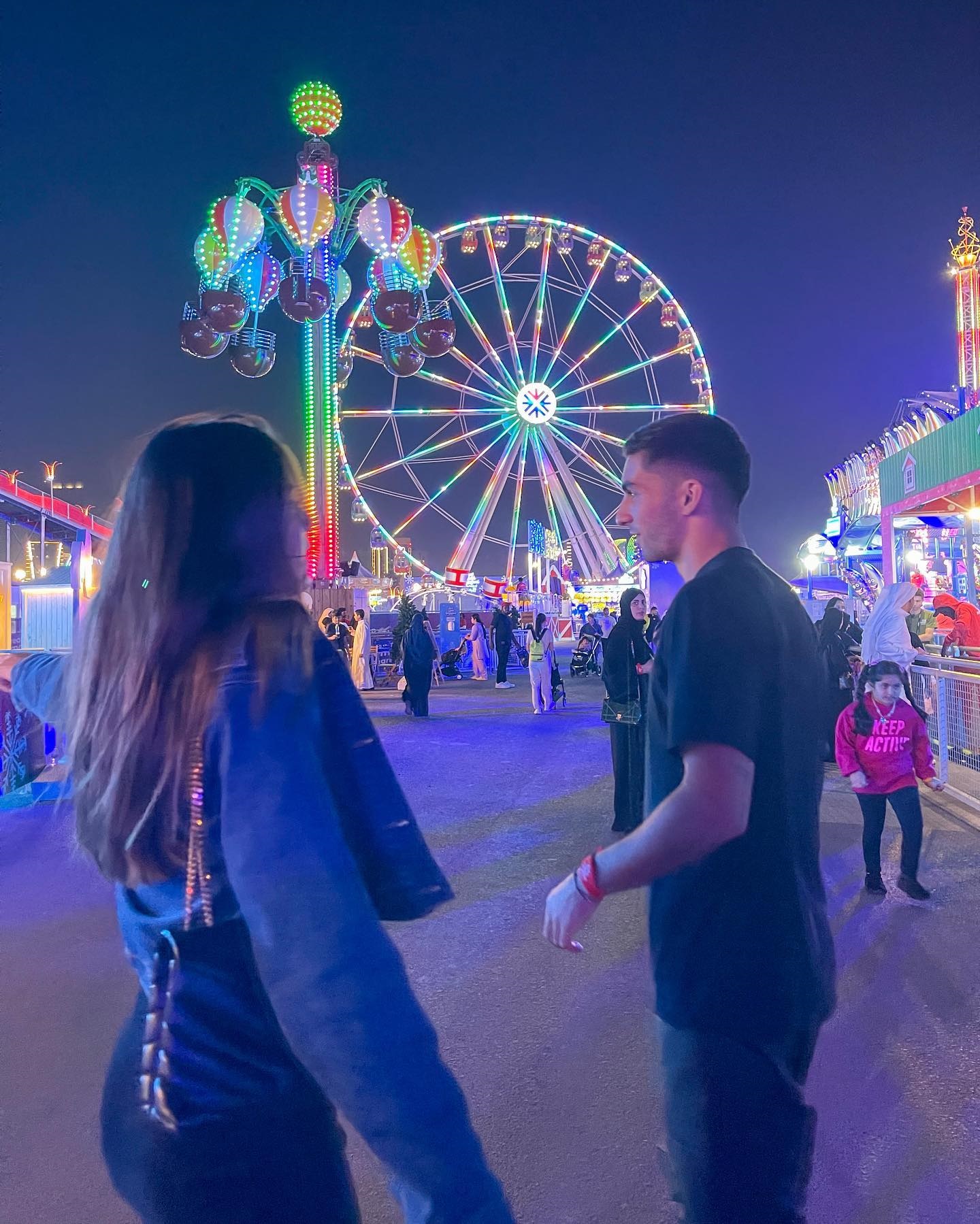 Torres and Martinez visited Al Maha Island fair in Qatar