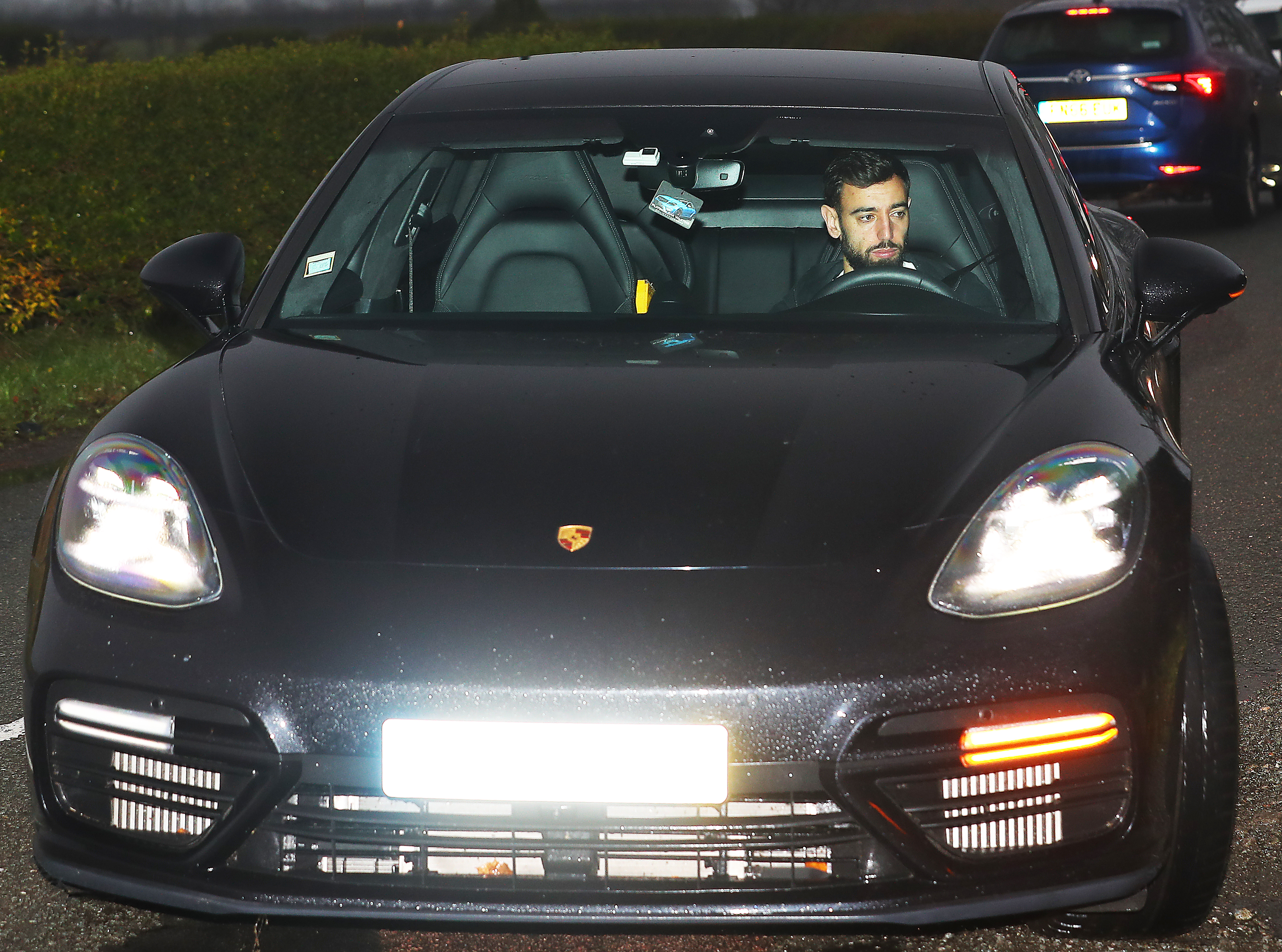 Man Utd star Bruno Fernandes in horror car crash as dramatic pics show smashed-up £94k Porsche | The Sun