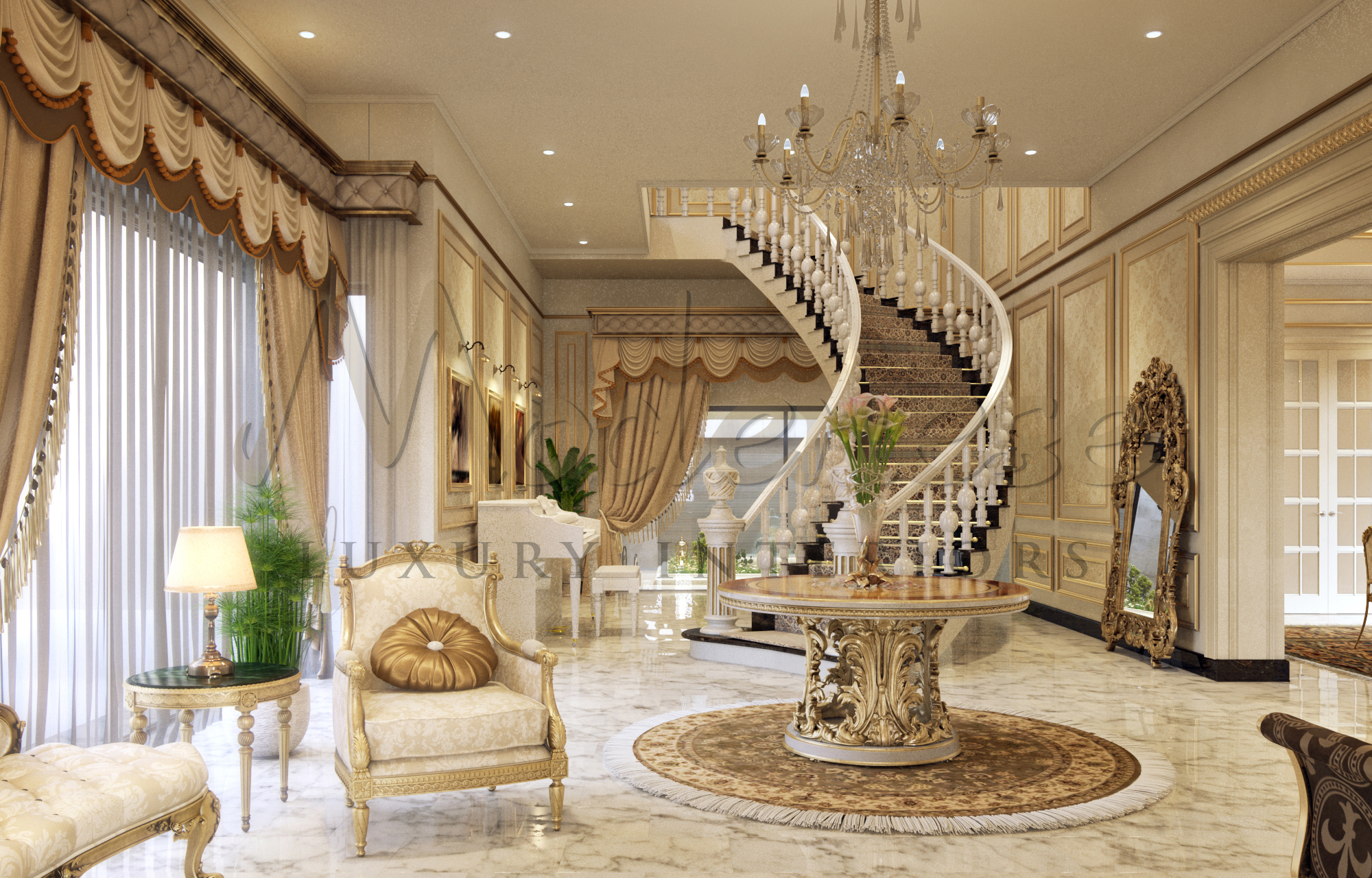 Classic Villa Interior Design in Riyadh, Saudi ArabiaClassic Villa Interior  Design