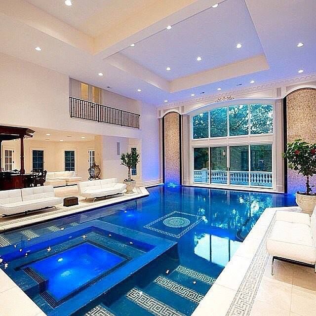 50 Amazing Indoor Pool Ideas For A Delightful Dip! | Indoor swimming pool  design, Indoor pool, Dream house