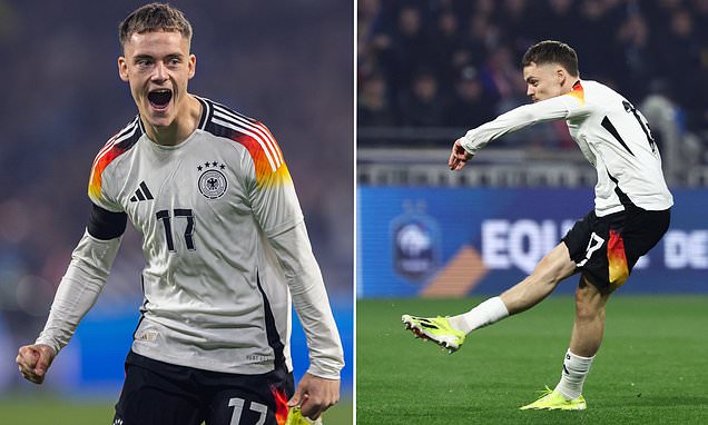 Florian Wirtz scores after just 7 SECONDS to give Germany the lead against  France... with the strike marking the Liverpool target's first  international goal | Daily Mail Online