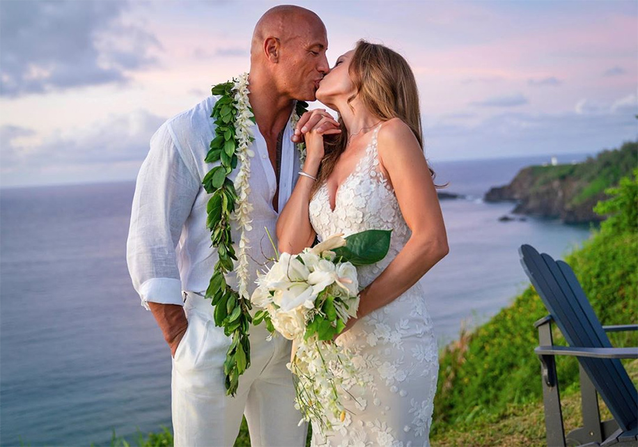 Dwayne Johnson and Lauren Hashian, Hawaii | Celebrity Weddings |  WeddingSutra