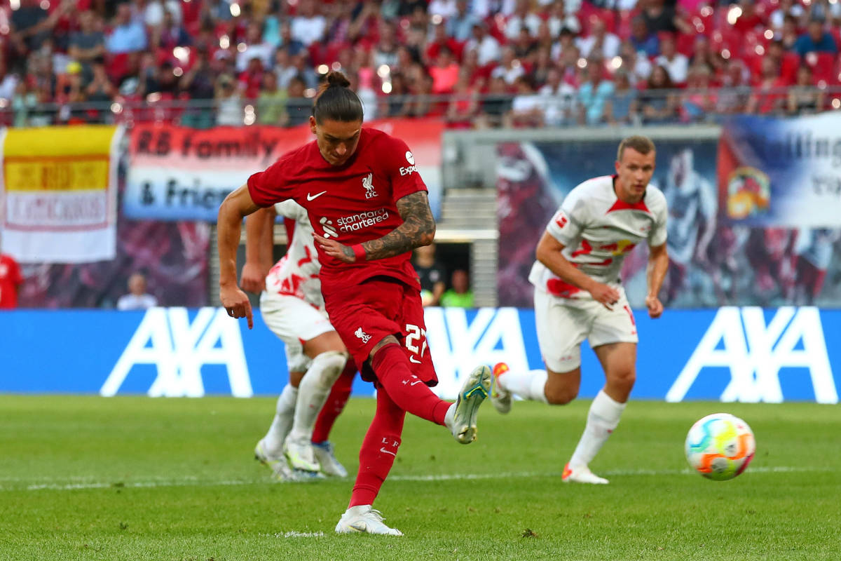 Darwin Nunez scores 1st Liverpool goals in hat-trick vs Leipzig - Futbol on FanNation