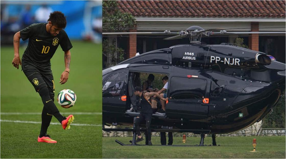 The Moment Neymar Arrived National Team Training With Customized R306M  Custom “Batman” Helicopter