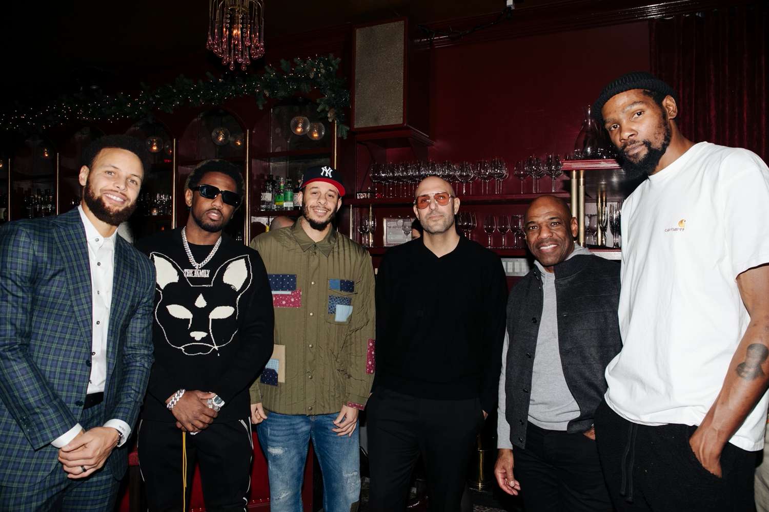 Kevin Durant and Stephen Curry Reunite at Boardroom Holiday Dinner