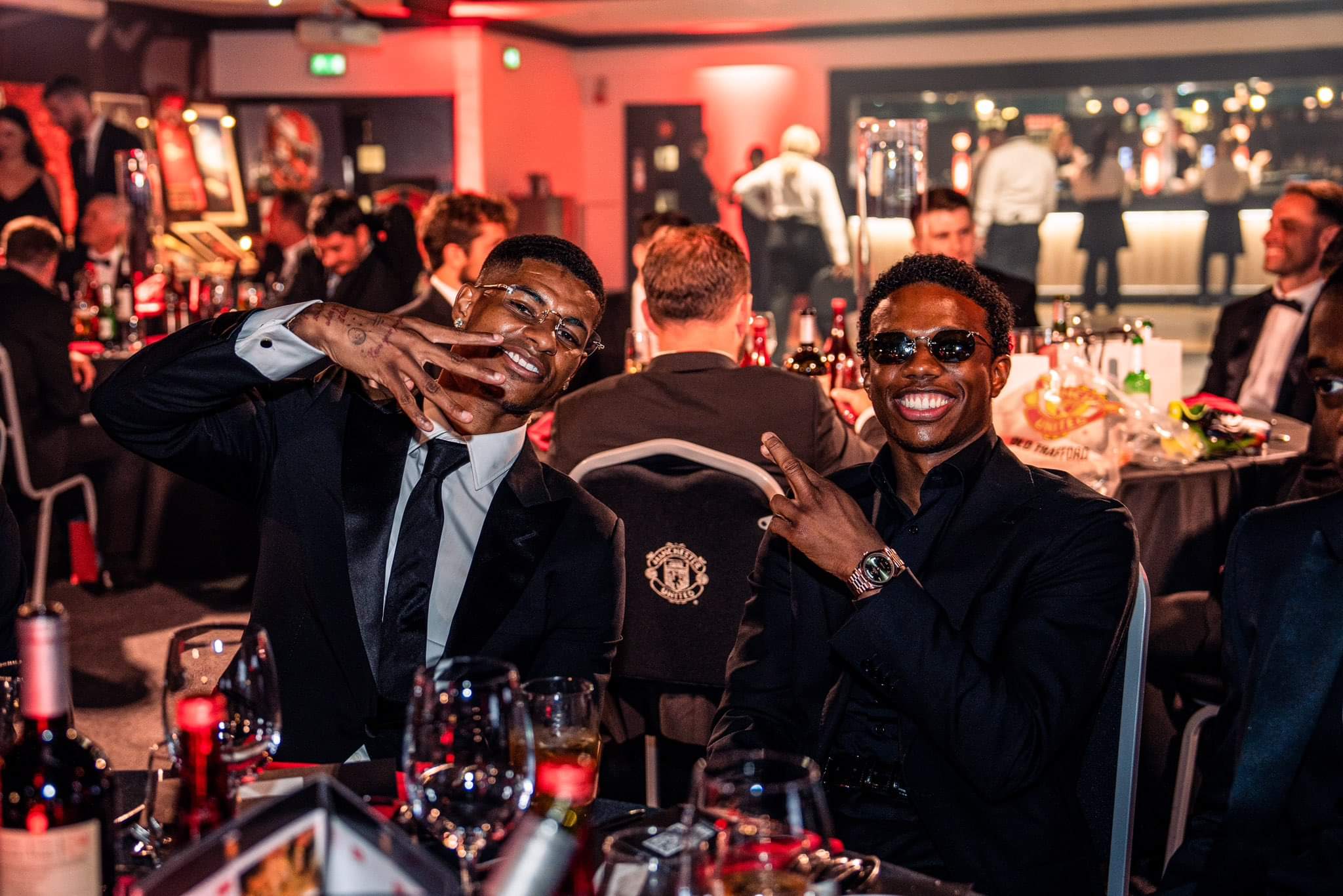 Marcus Rashford VÀ Tyrell Malacia Ở LỄ TRAO GIẢI CỦA MAN UTD TỐI QUA ️️️