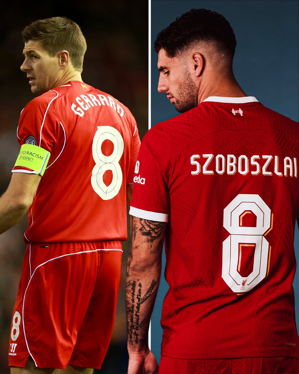 SPORTbible on X: "Liverpool's new signing Dominik Szoboszlai chose the  number 8 shirt because he has a tattoo of Steven Gerrard   “I have a  tattoo from Steven Gerrard. That was