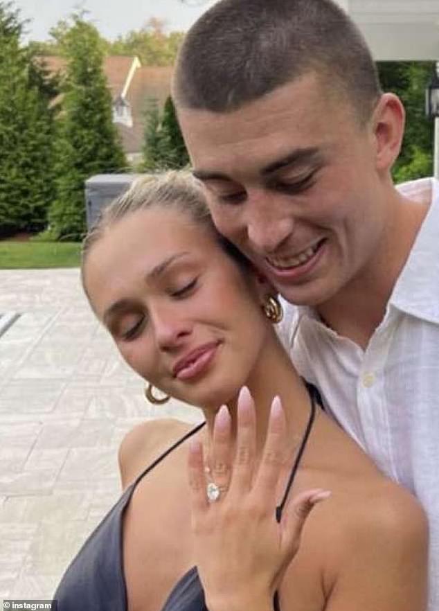 The 25-year-old basketball star made moves off the court as he got down on one knee and asked his girlfriend Emma MacDonald to marry him