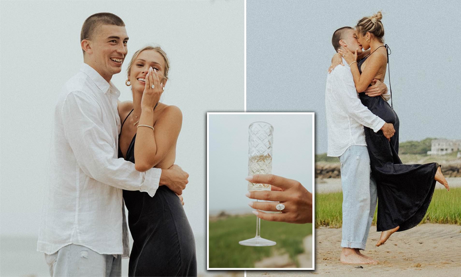 Boston Celtics player Payton Pritchard, 25, pops the question to 21-year-old influencer girlfriend | Daily Mail Online