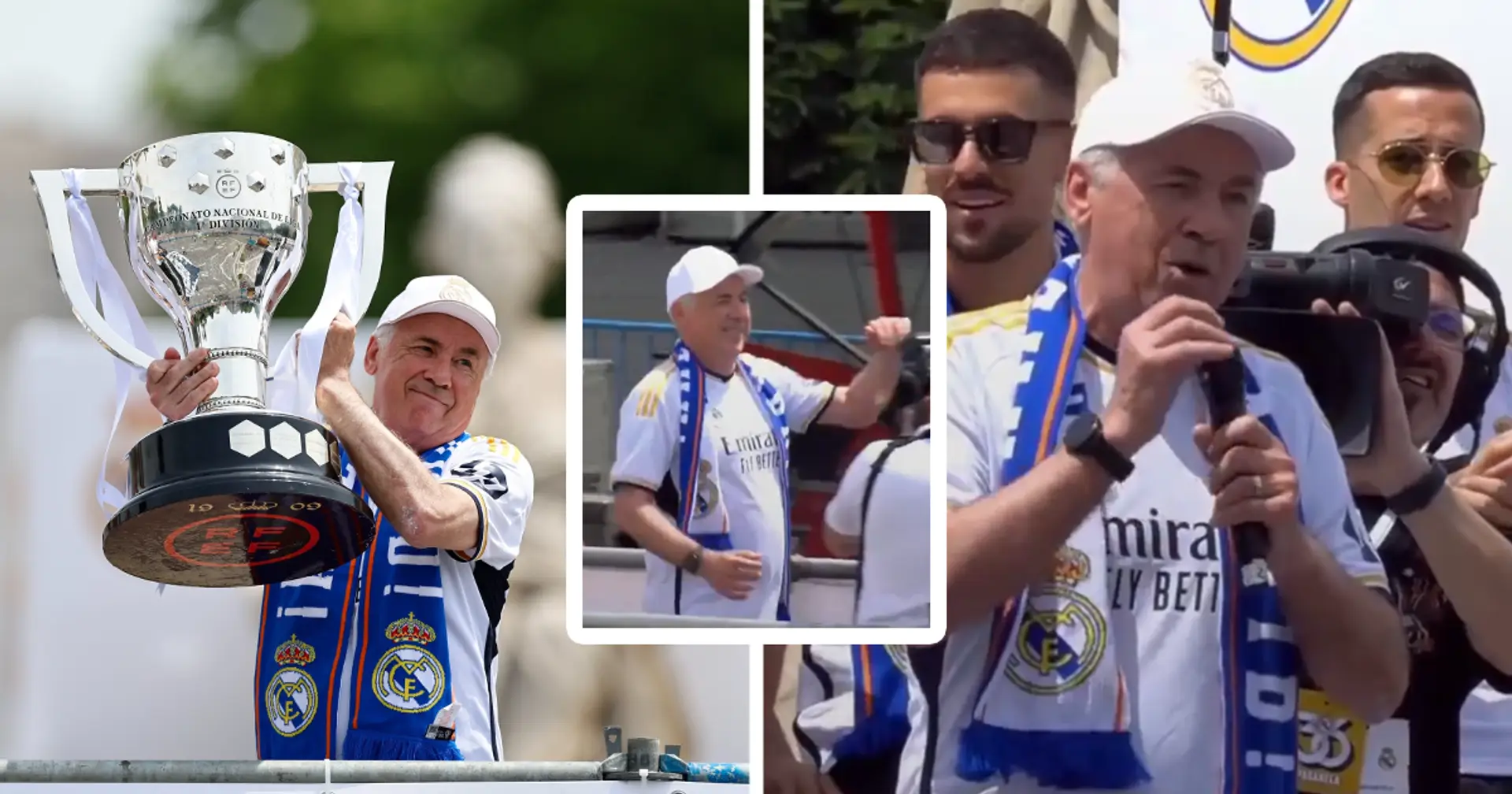 Carlo Ancelotti danced with the team around the Cibeles - Football | Tribuna.com