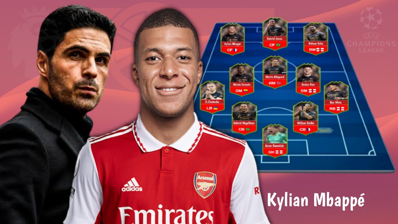 News Kylian Mbappe ~ Arsenal Potential lineup With  Kylian Mbappe -  Arsenal Transfer News - YouTube