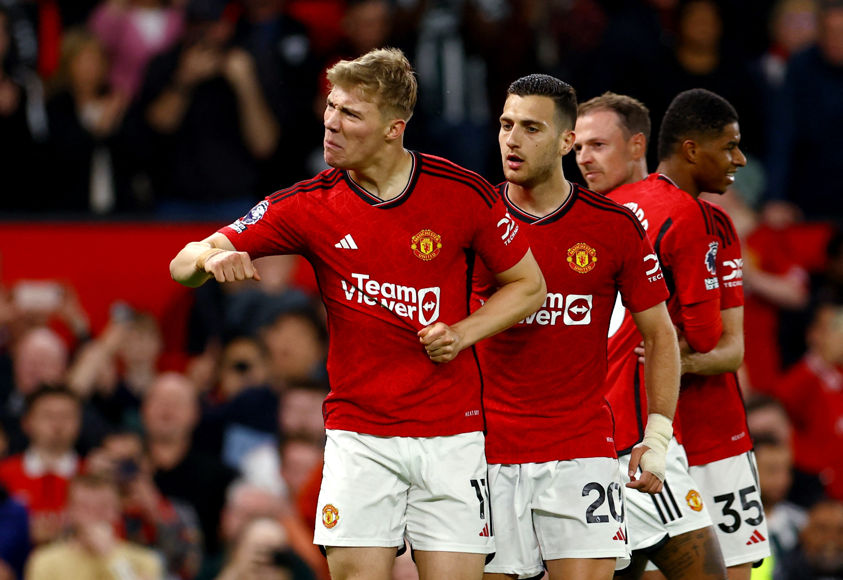 Rasmus Hojlund struck a late winner for Manchester United