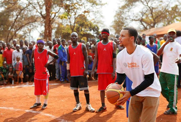 Steph Curry in Tanzania.