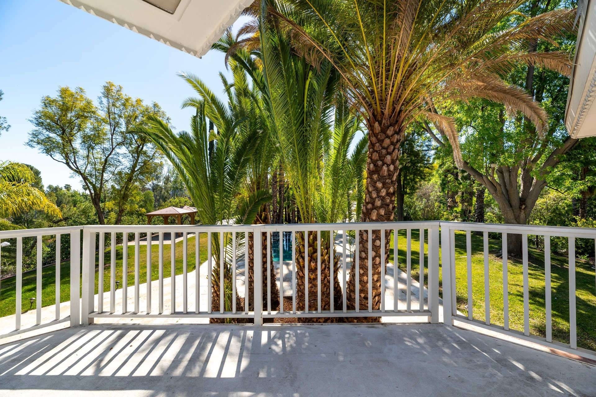  The master suite has a private balcony