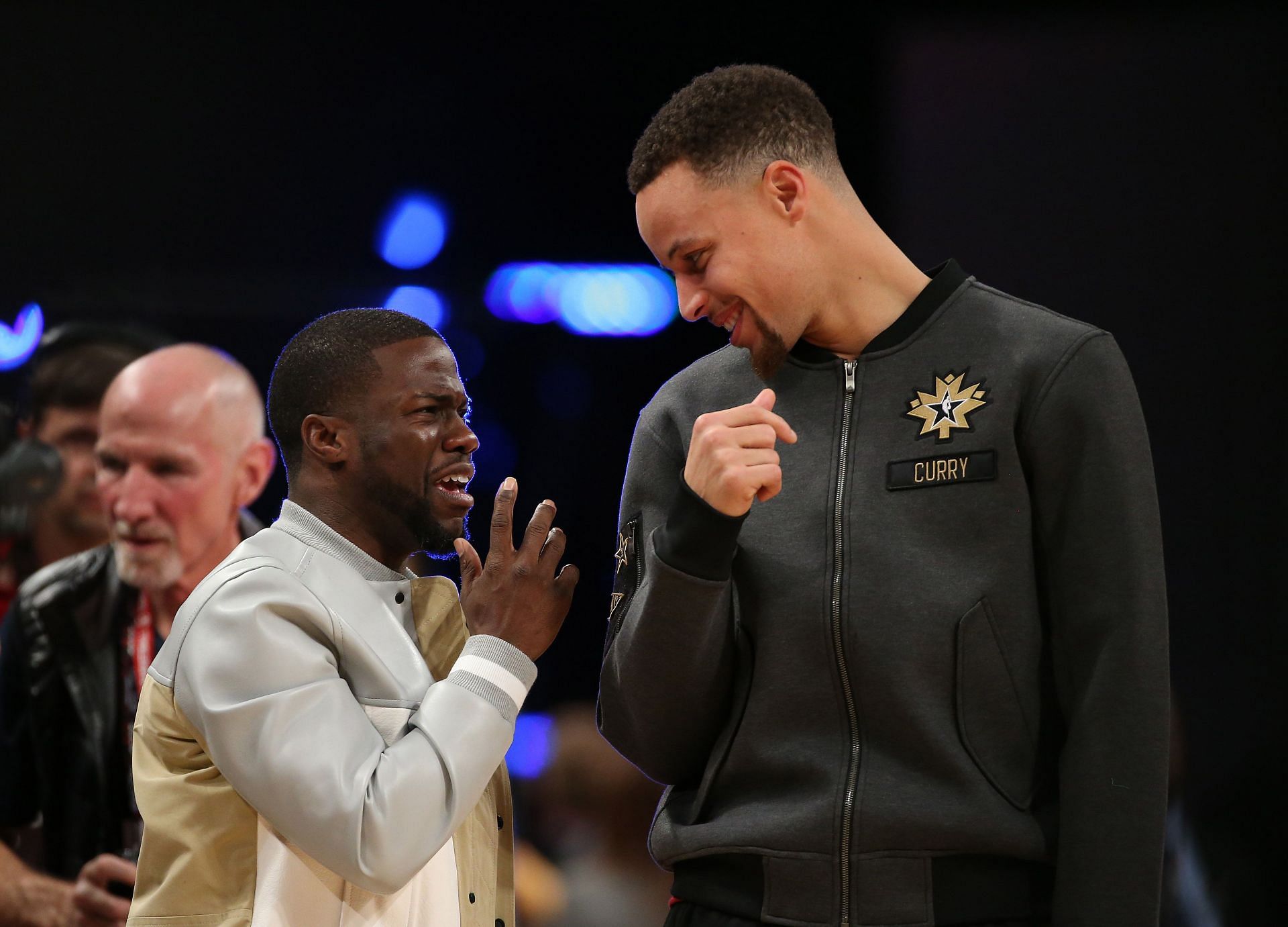 Why they give Kev the play school size ball” – Fans roast Kevin Hart for doing photshoot with Steph Curry