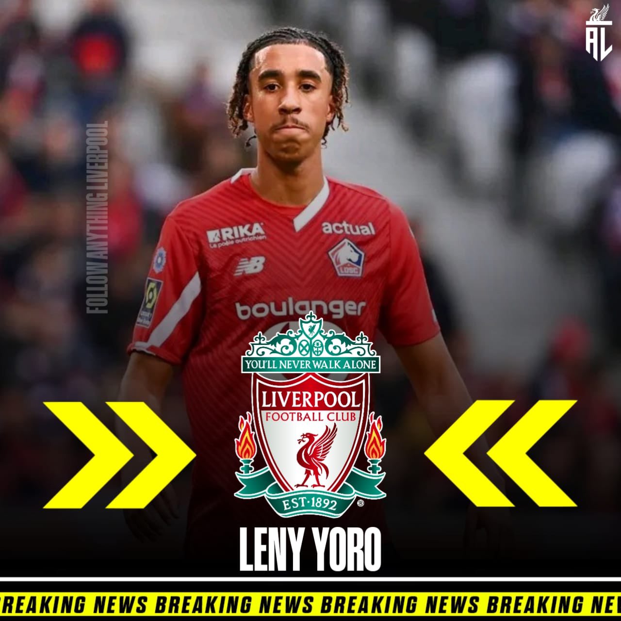 Anything Liverpool on X: "Liverpool are preparing to make an opening offer  to sign Lille's 18-year-old French defender Leny Yoro. ️ [@Ekremkonur]  https://t.co/9JHYtOqDVM" / X