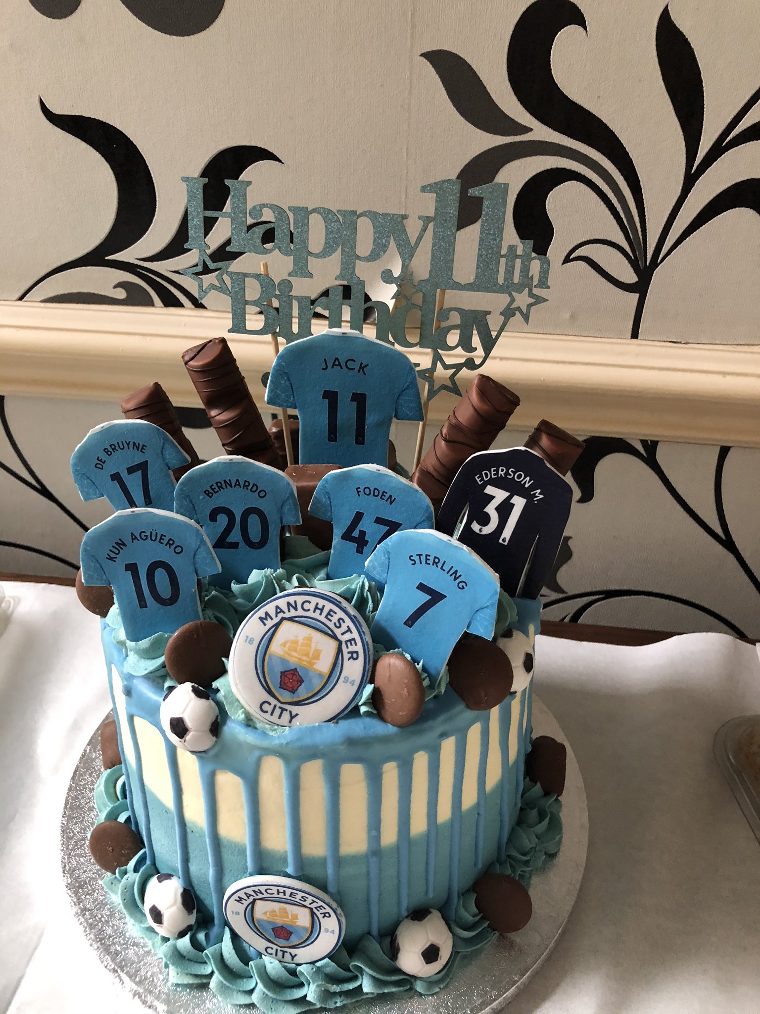 Nicola on X: "My boys birthday cake @PhilFoden @ManCity @citysquarelive  @aguerosergiokun @DeBruyneKev @BernardoCSilva @sterling7 @edersonmoraes93  https://t.co/Imm4QjmOXk" / X