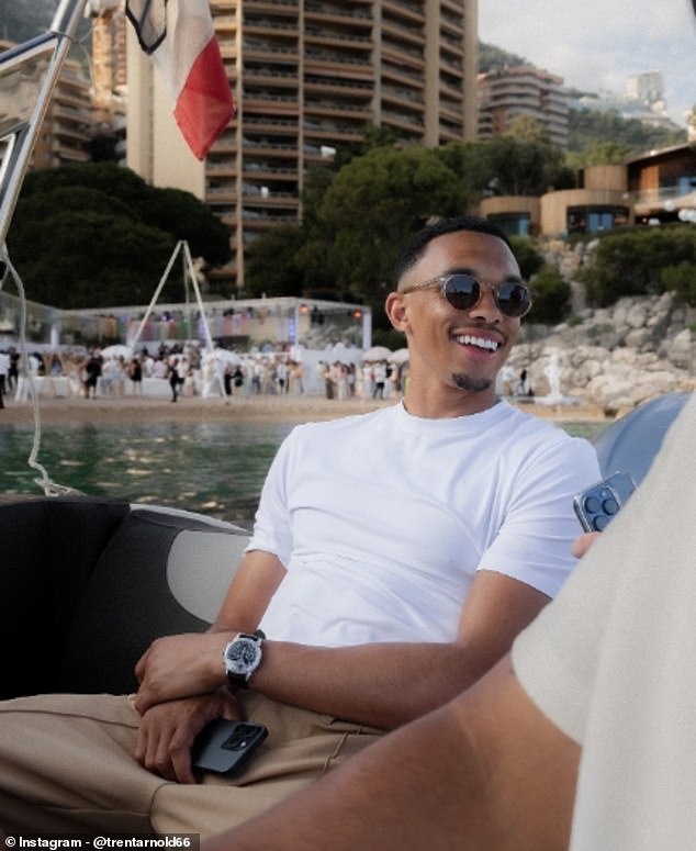 Trent Alexander-Arnold enjoyed the lavish life of Monaco across the Bank Holiday weekend