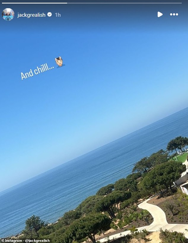 Jack Grealish posted on his Instagram story that it was time to chill after Manchester City Premier League title parade