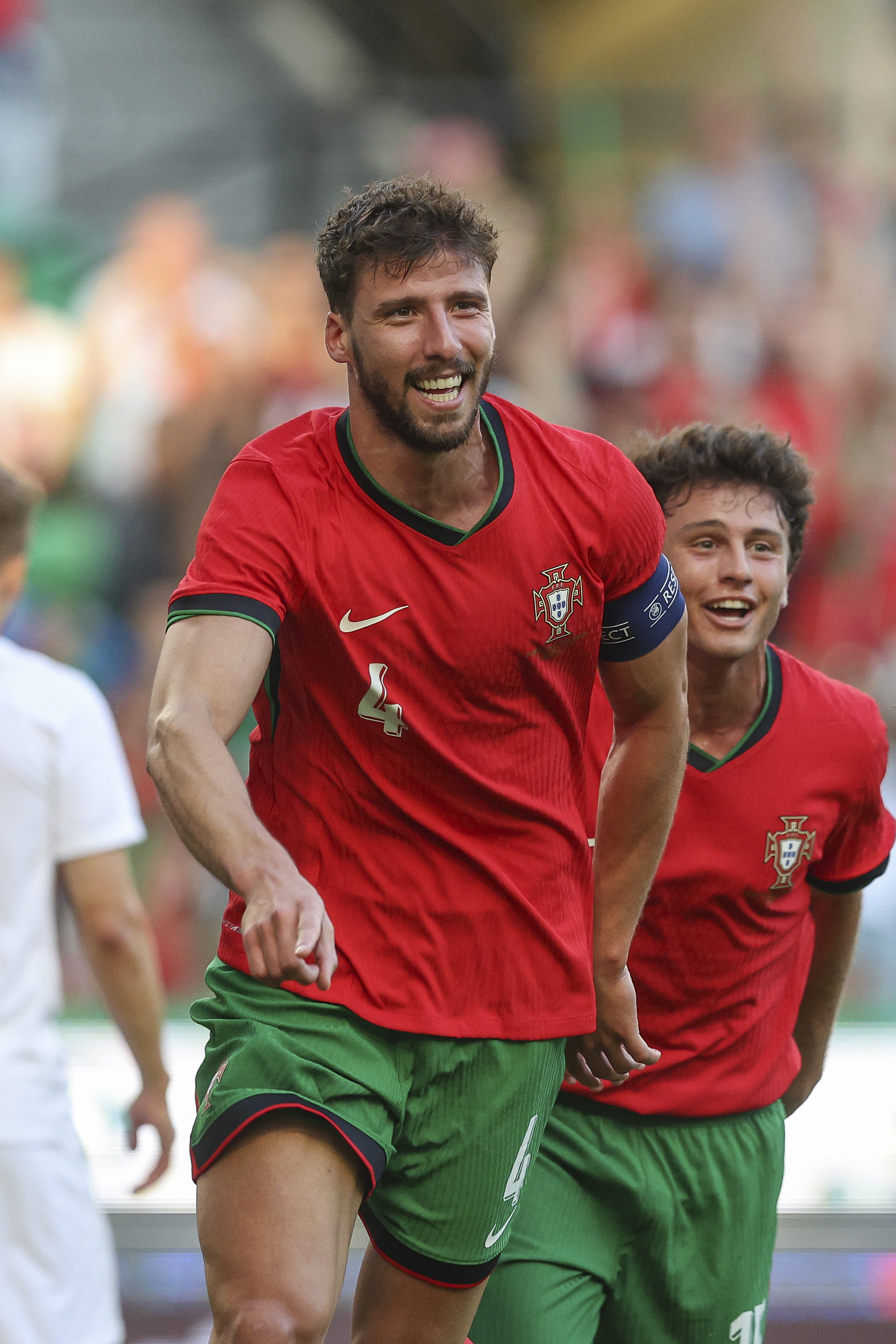 Manchester City defender Dias, captaining Portgual on the night, opened the scoring