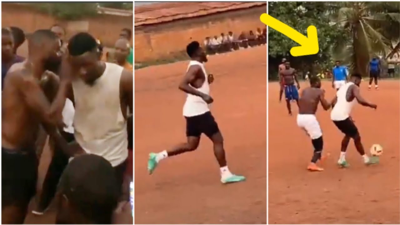 Andre Onana spotted playing local football with friends in Cameroon - YouTube