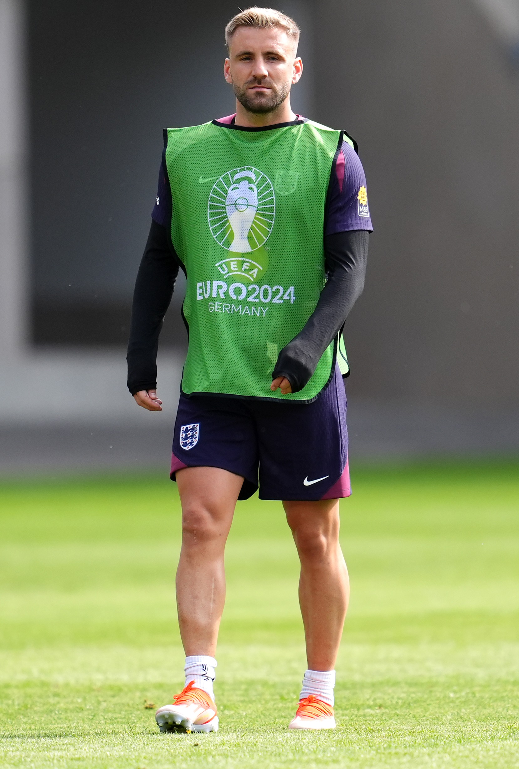 His condition meant he had to wear a green bib for the session