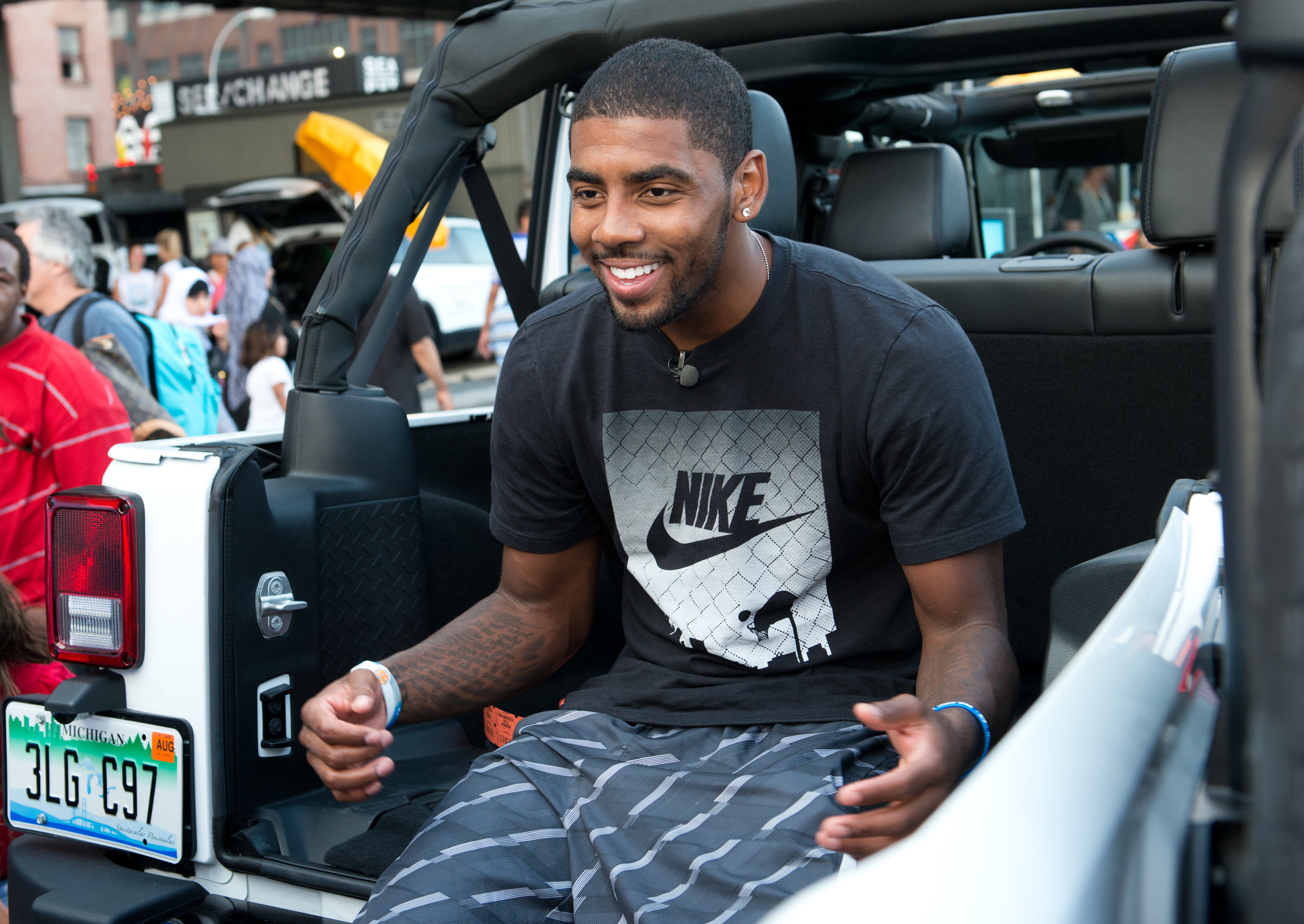 Irving attends The Summer Of Jeep at South Street Seaport in 2014