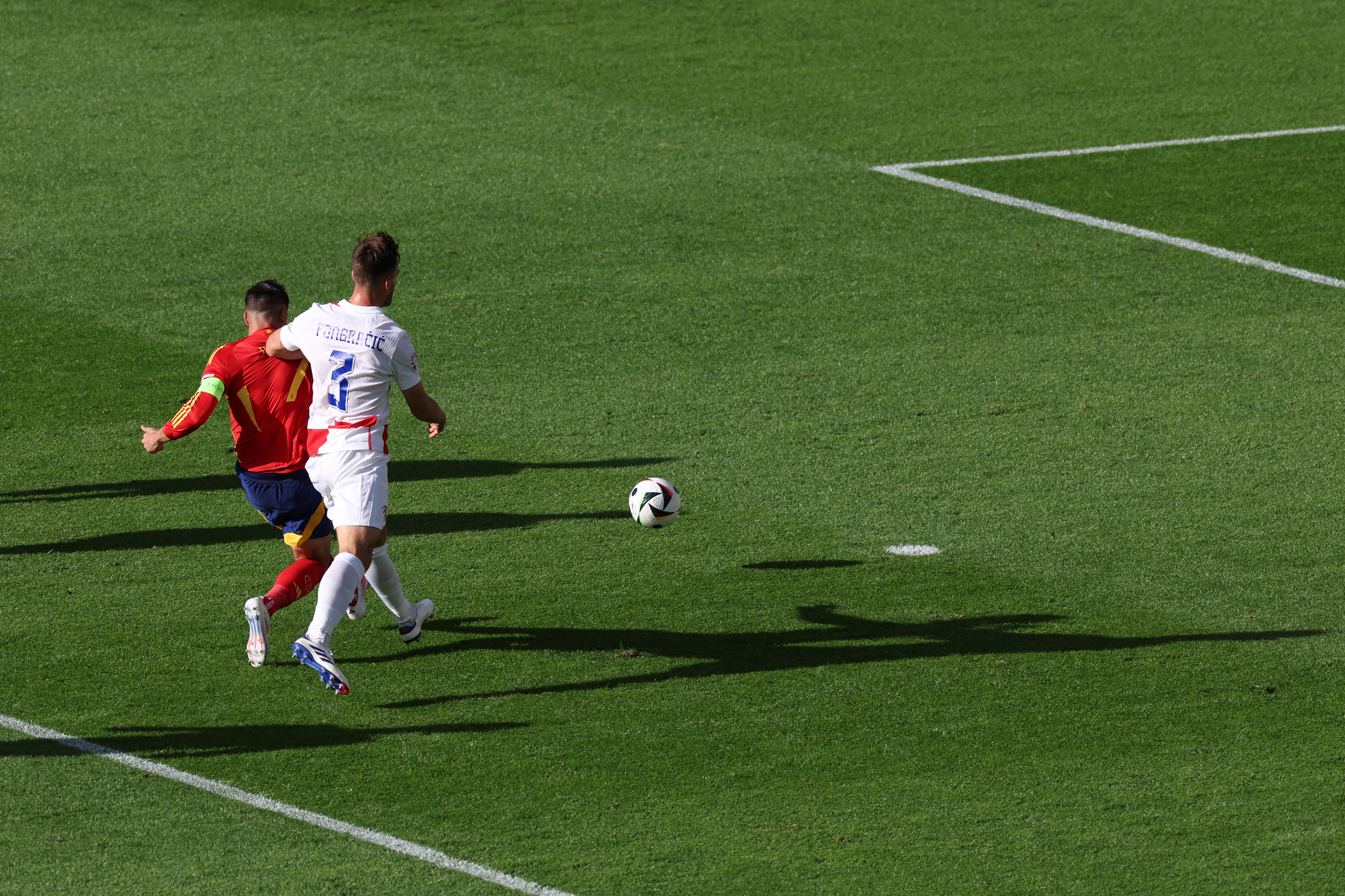 Alvaro Morata fires Spain into the lead