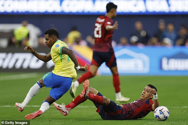 Rodrygo also felt he should have been awarded a penalty after being brought down in the box