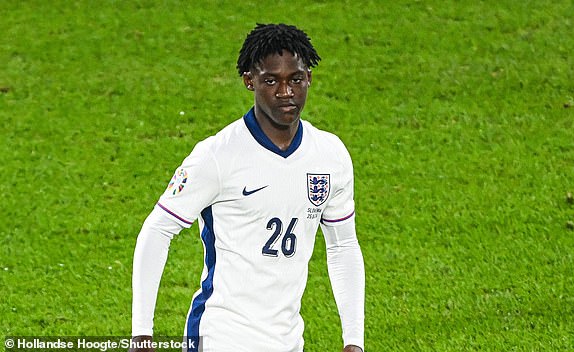 Mandatory Credit: Photo by Hollandse Hoogte/Shutterstock (14557914bf) COLOGNE - Kobbie Mainoo of England during the UEFA EURO 2024 group C match between England and Slovenia at the Rhein Energie stadium on June 25, 2024 in Cologne, Germany. England v Slovenia, UEFA EURO 2024 - 25 Jun 2024