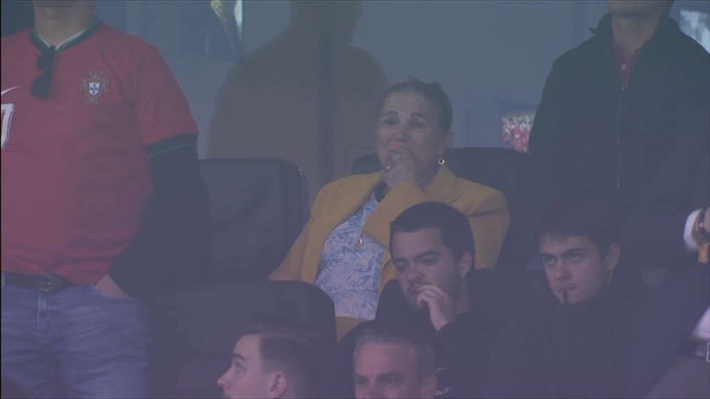 Ronaldo's mum Maria Dolores dos Santos Aveiro was also tearful