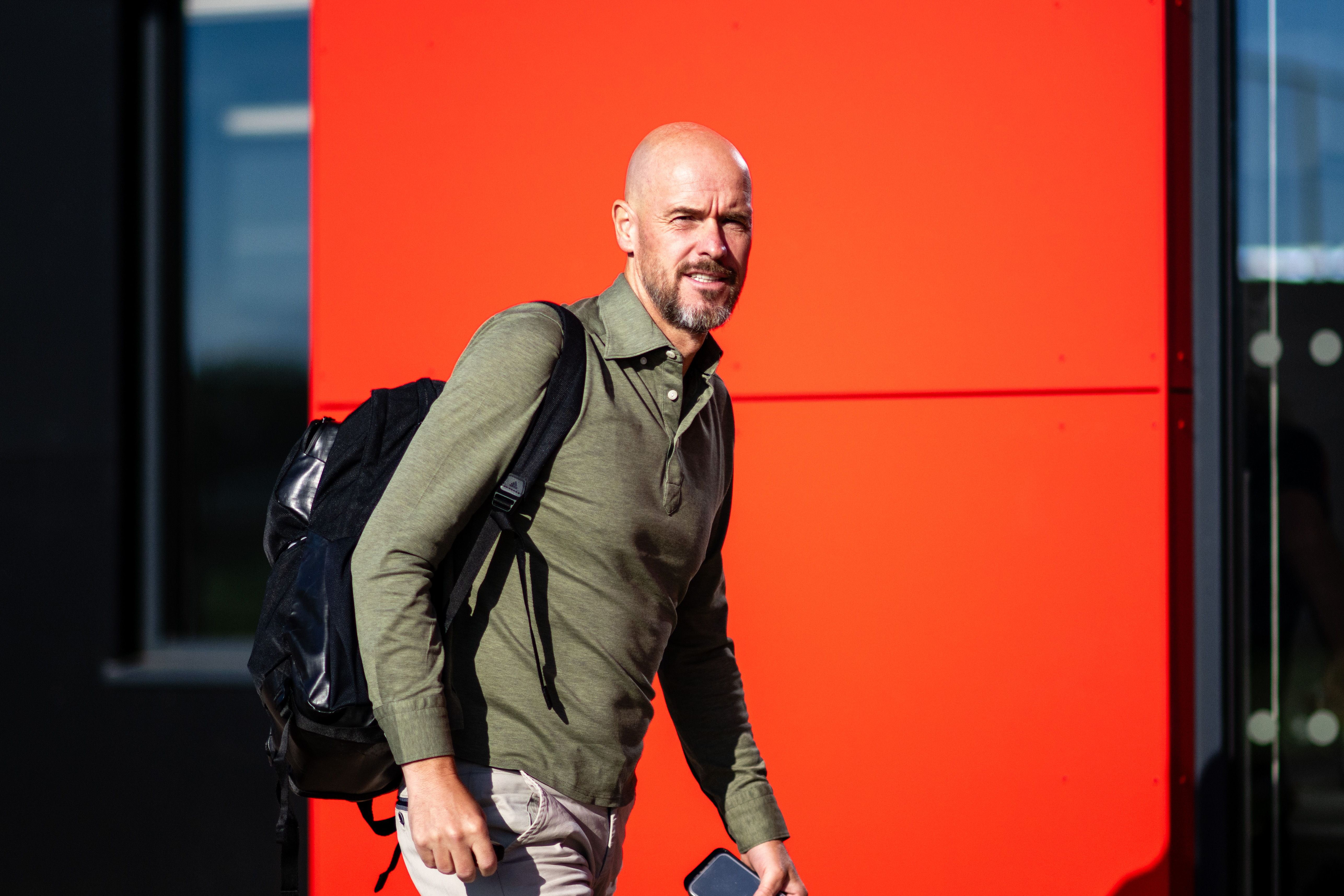 Erik ten Hag was spotted back at Carrington after being given the seal of approval by Ineos