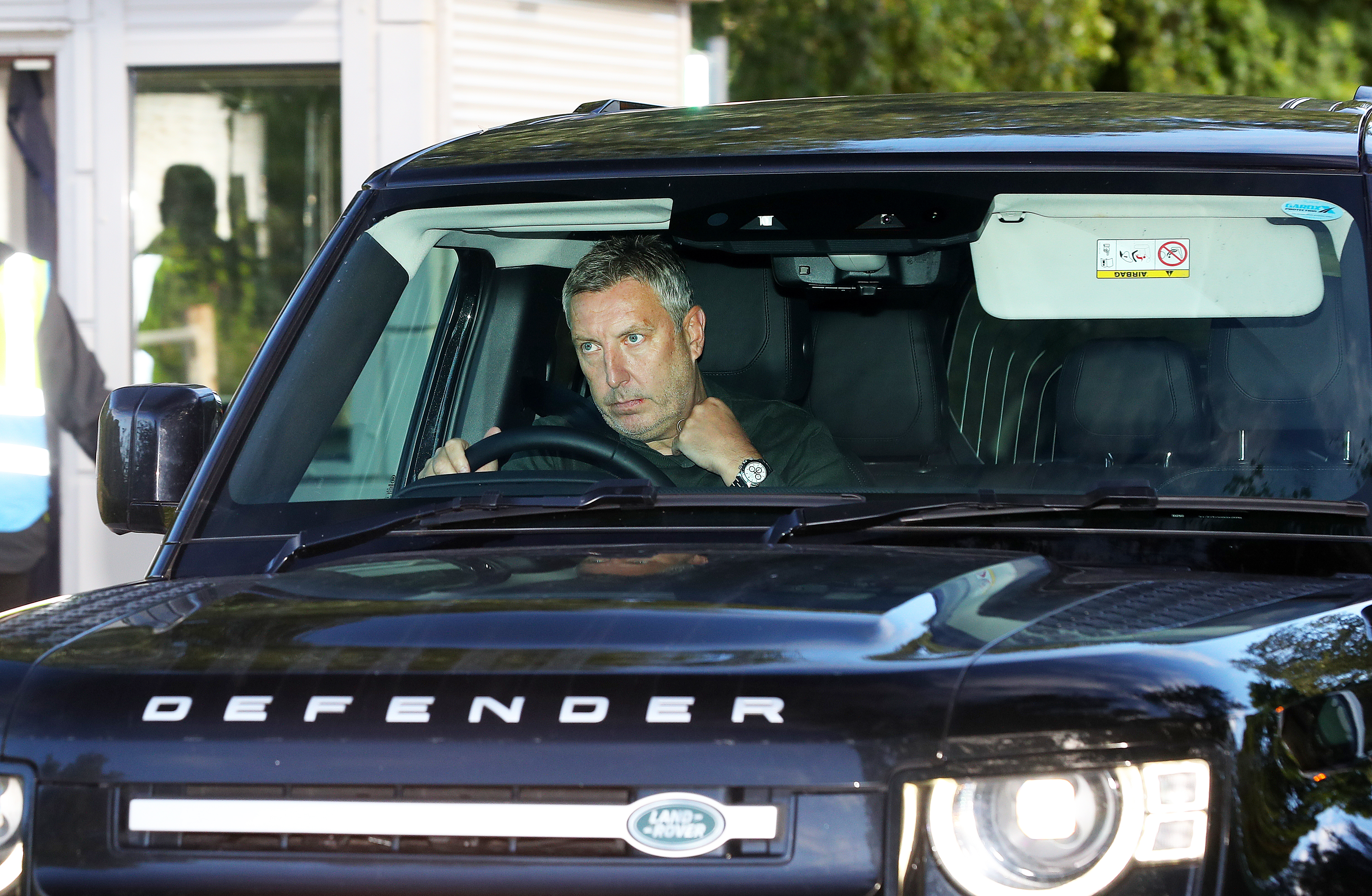 New technical director Jason Wilcox arrived in a Land Rover Defender