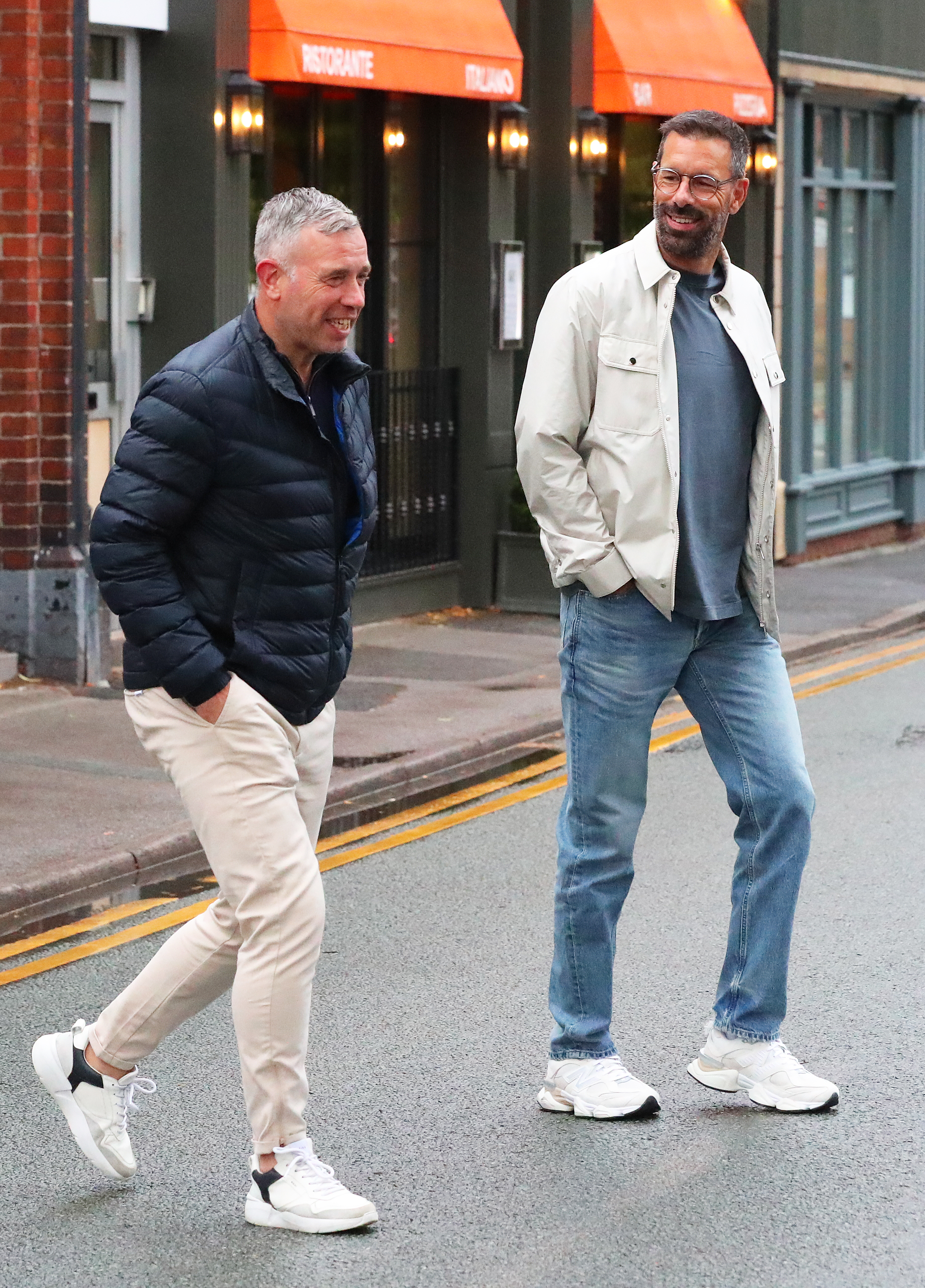 Rene Hake and Ruud Van Nistelrooy joined Ten Hag at an Italian restaurant before England vs the Netherlands