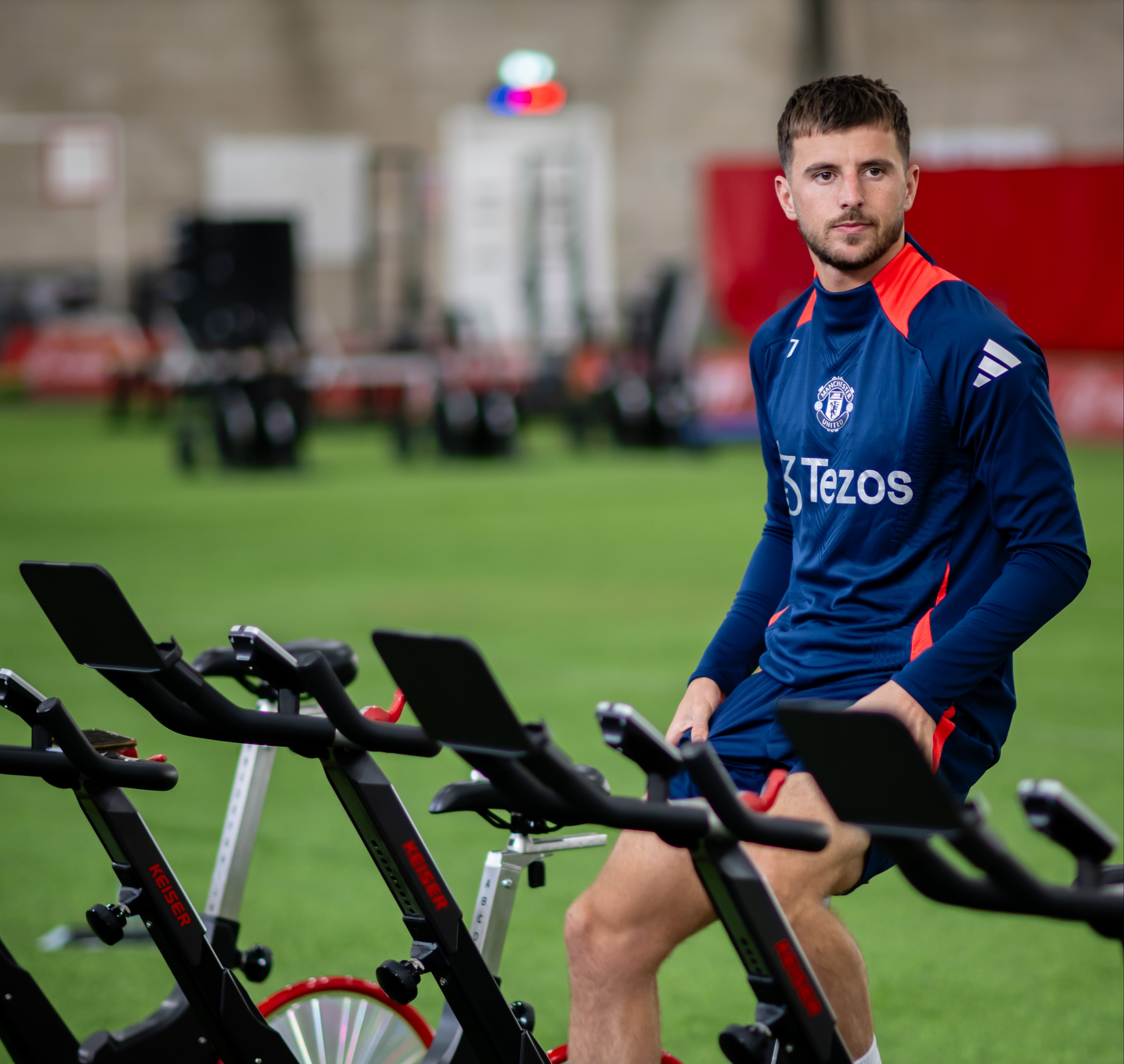 Mason Mount was back training