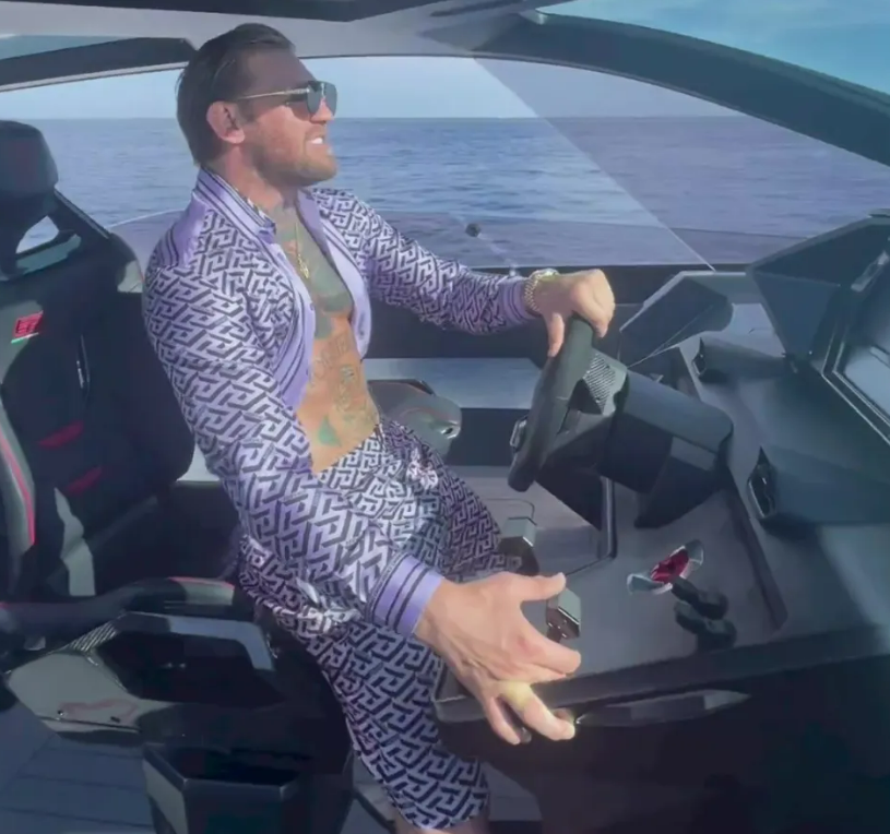 Conor McGregor bizarrely dubs himself 'Mr Ireland' while showing off  Lamborghini yacht and roaring rap classic | The Sun