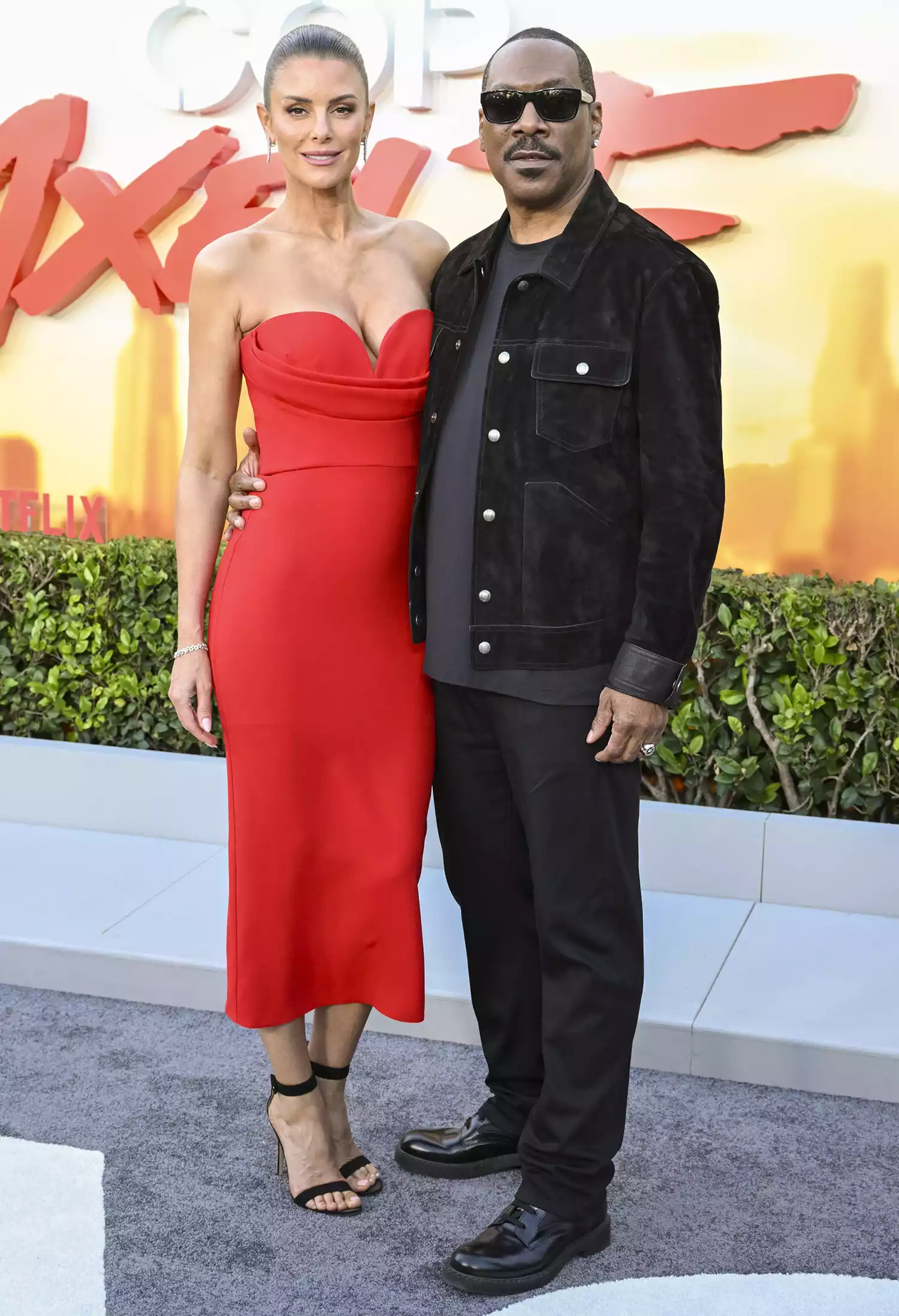 Paige Butcher and Eddie Murphy at the "Beverly Hills Cop: Axel F" World Premiere 