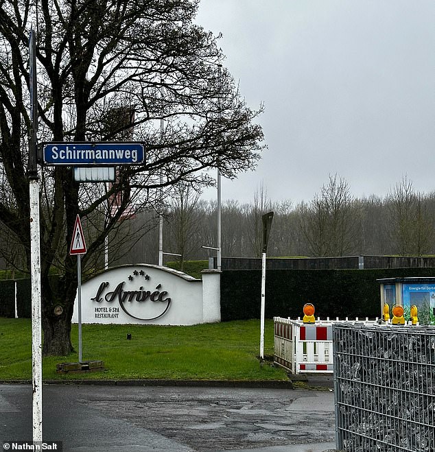 The four-star hotel where Sancho is living during his loan spell at Dortmund from Man United