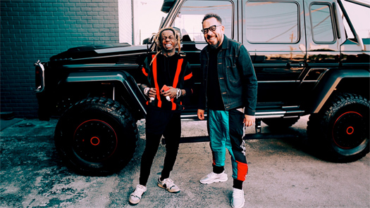 Lil Wayne Films A “Car Test” Episode With Elliott Wilson [Pictures]