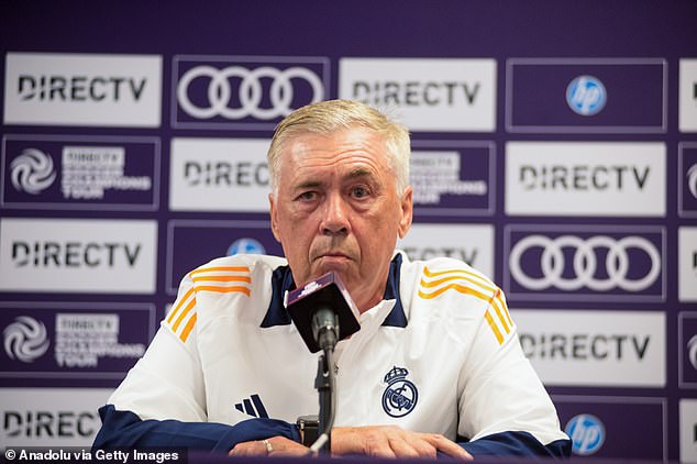 Ancelotti played down the notion that Endrick and Rudiger were unhappy with each other after training