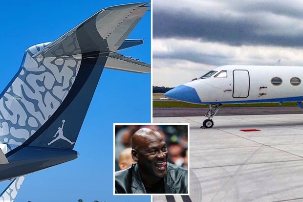 NBA legend Michael Jordan's $61m Gulfstream private jet features wrap  paying homage to shoe collection | The US Sun