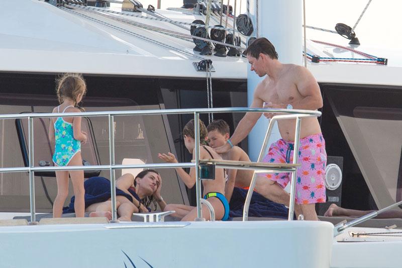 Yacht Life! Mark Wahlberg's Sexy Barbados Vacation Continues