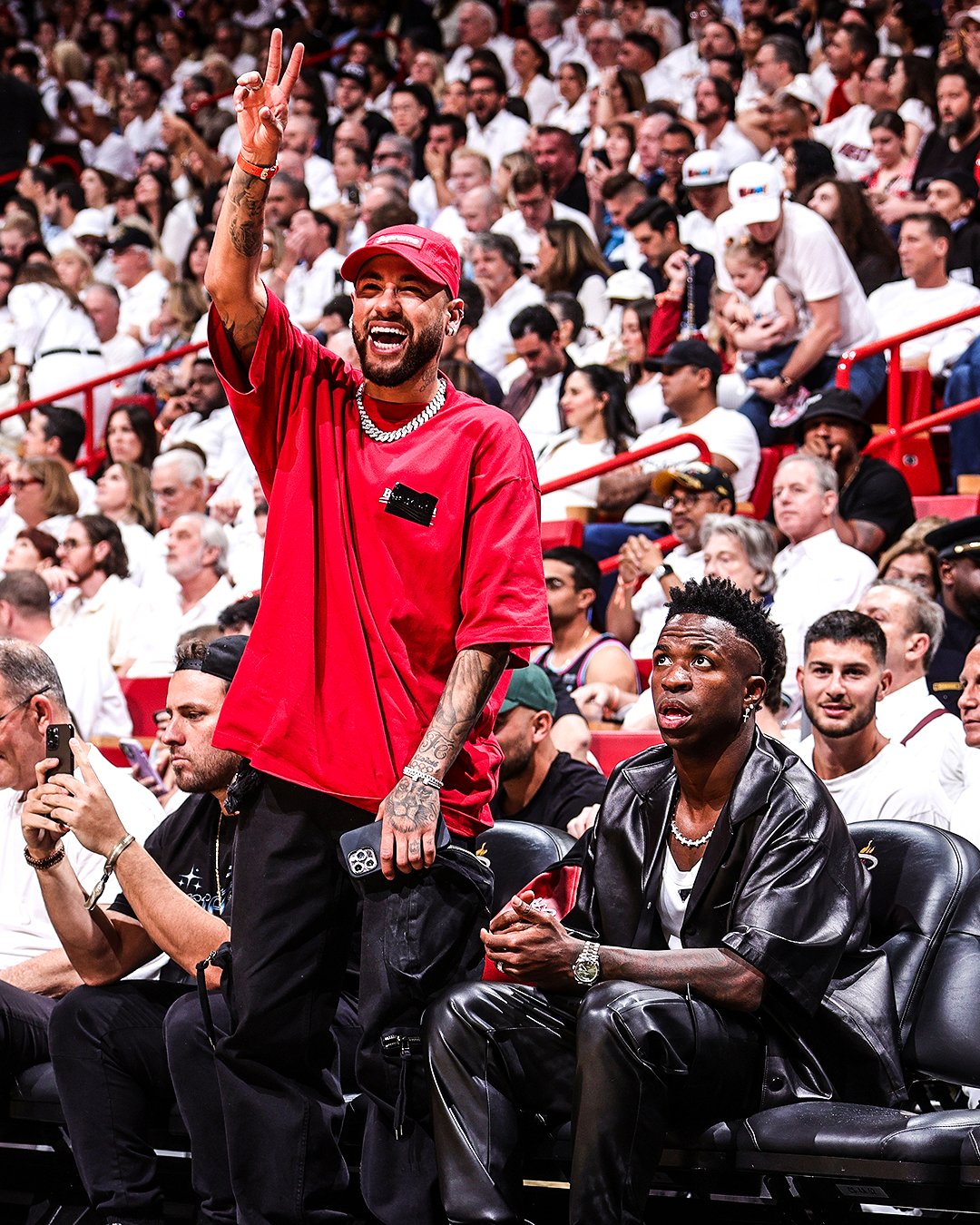 B/R Football on X: "Vini Jr. and Neymar posted up courtside for Game 4 of  the NBA Finals in Miami ️ https://t.co/T0uvAmsXM9" / X