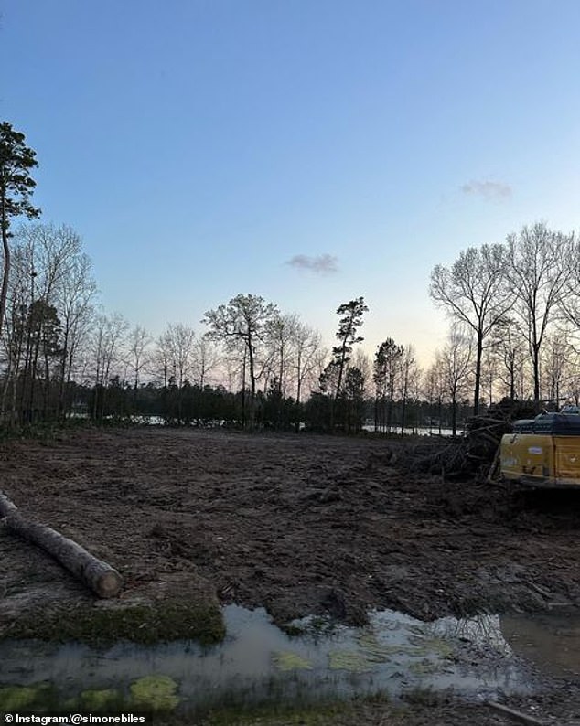 'A home is made with love and dreams,' she captioned the post. 'Cheers to breaking ground'