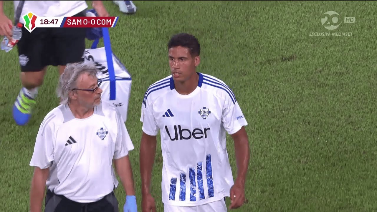 Raphael Varane's debut with Como - Sampdoria-Como - Coppa Italia