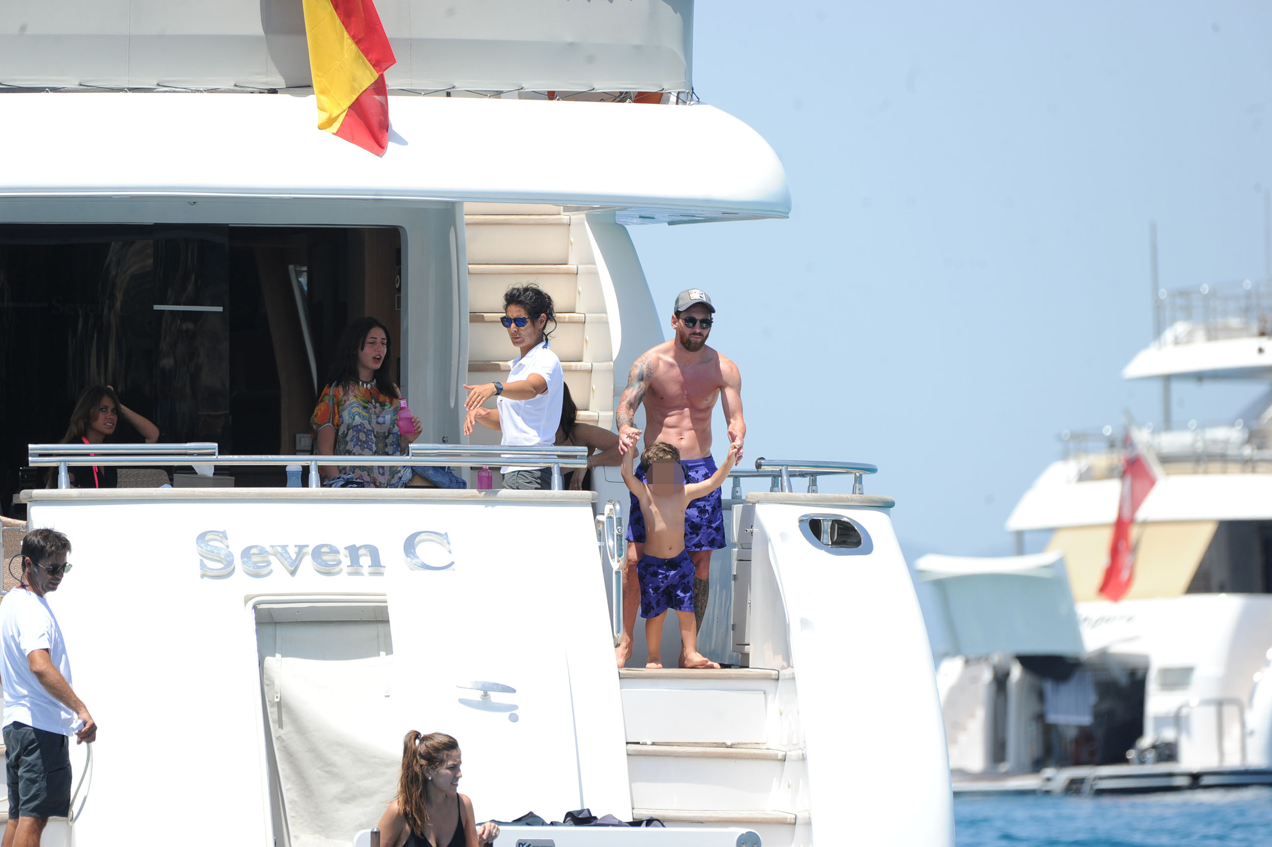  Lionel Messi kicked back on his luxury yacht with his family following court case