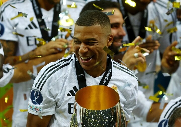 Mbappe won his first European title at club level. (Photo: Reuters)